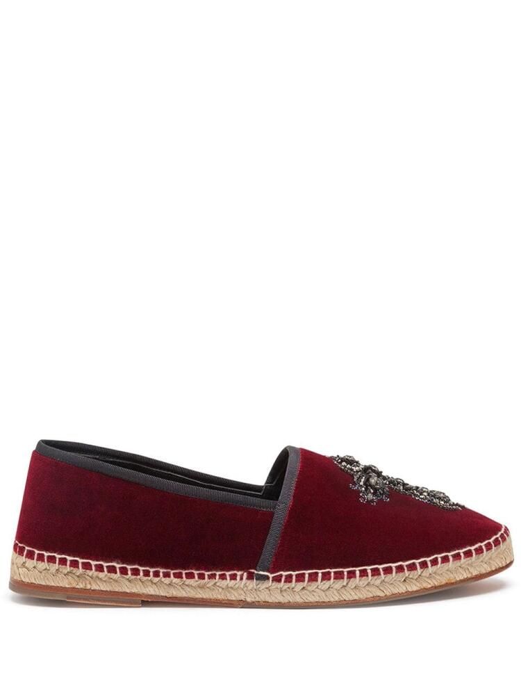 Dolce & Gabbana cross embellished espadrilles - Red Cover