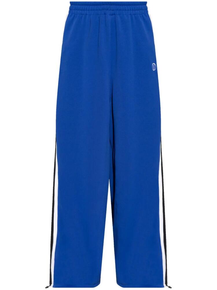 VETEMENTS side-stripe track pants - Blue Cover