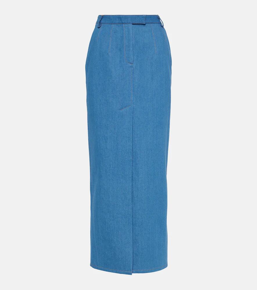 Aya Muse Colia denim maxi-skirt Cover