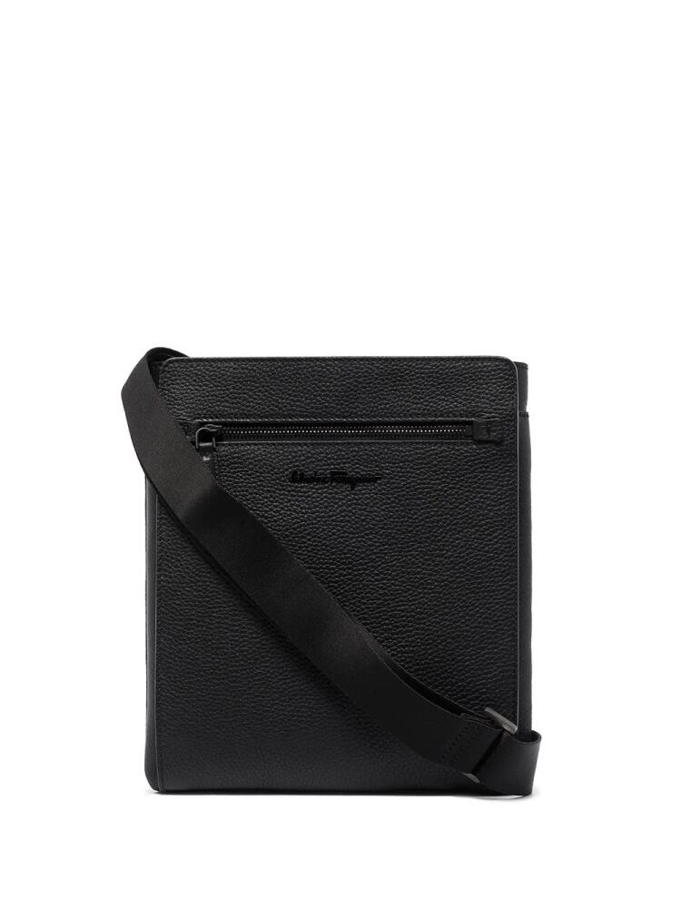 Ferragamo logo plaque crossbody bag - Black Cover