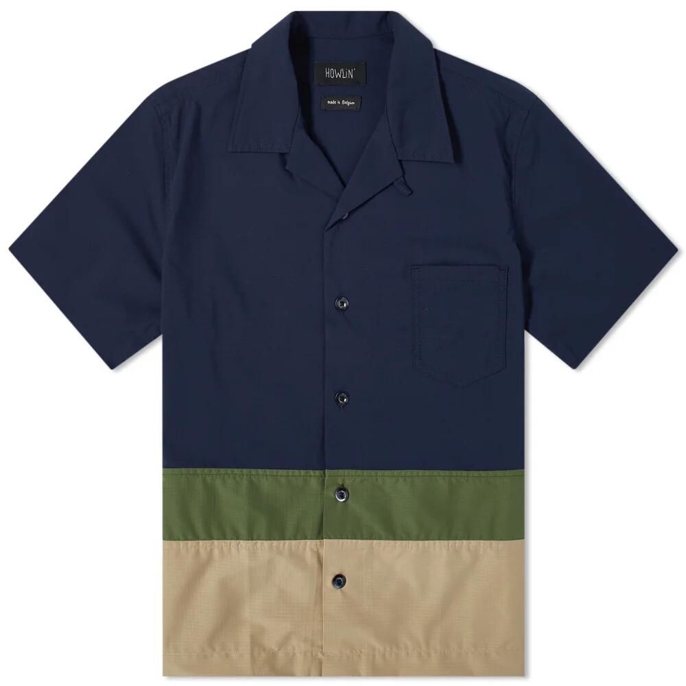 Howlin by Morrison Men's Howlin' Boogie Shirt in Navy/Olive/Sand Cover