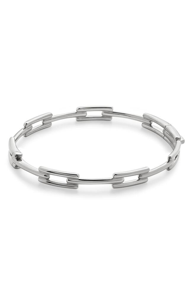 Monica Vinader Signature Link Bangle Bracelet in Sterling Silver Cover