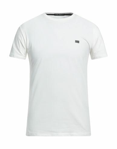 Yes Zee By Essenza Man T-shirt White Cotton, Elastane Cover