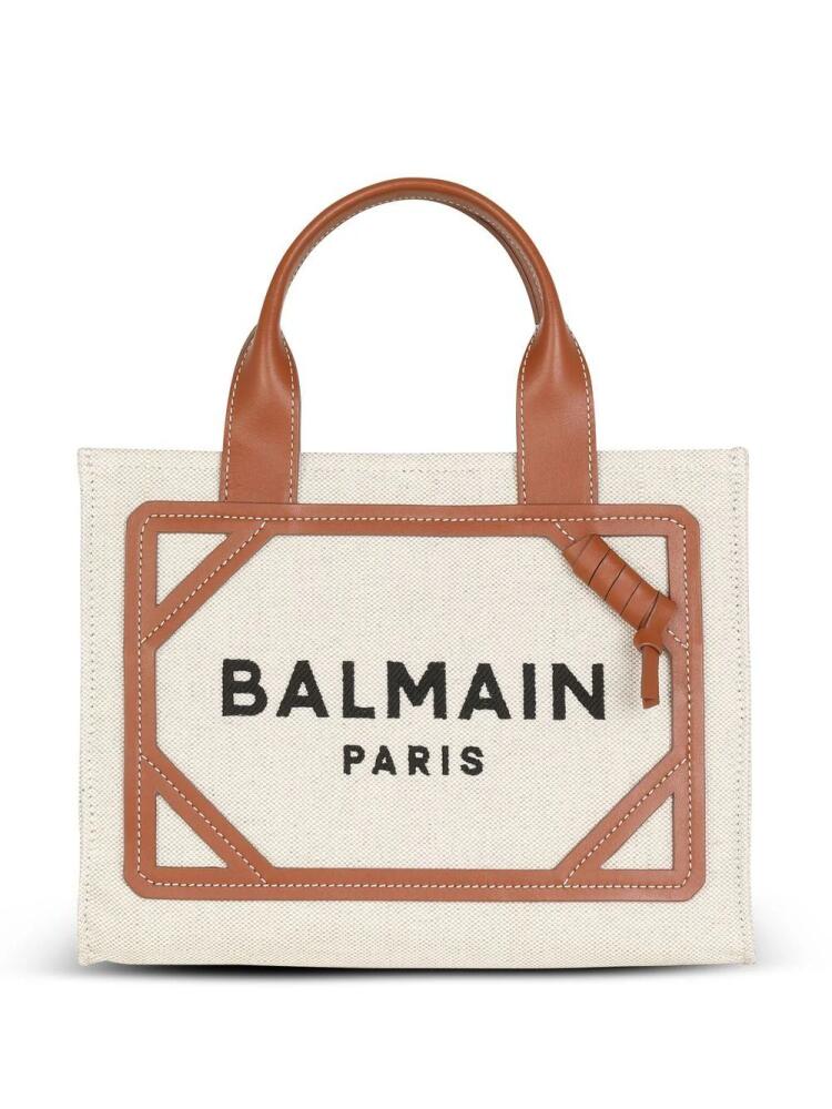 Balmain small B-Army logo tote bag - Neutrals Cover