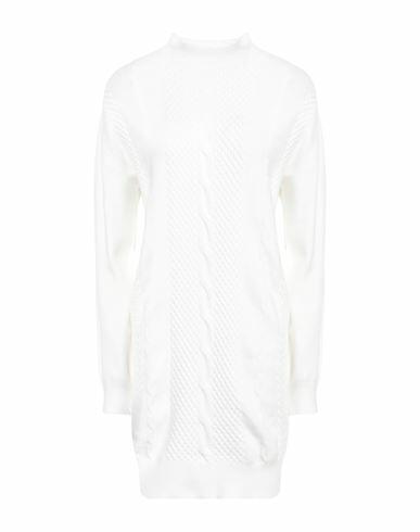 Take-two Woman Mini dress White Viscose, Polyester, Nylon Cover