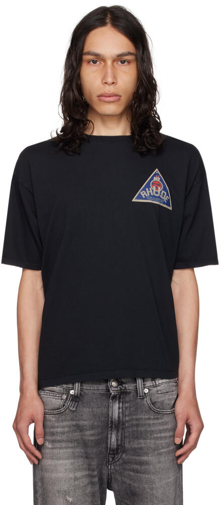 Rhude Black 'Cadeaux' T-Shirt Cover