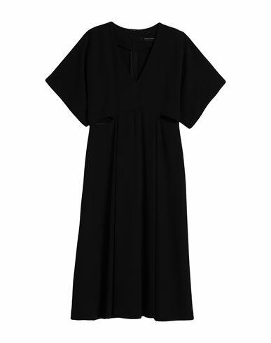 Emma & Gaia Woman Midi dress Black Polyester, Elastane Cover