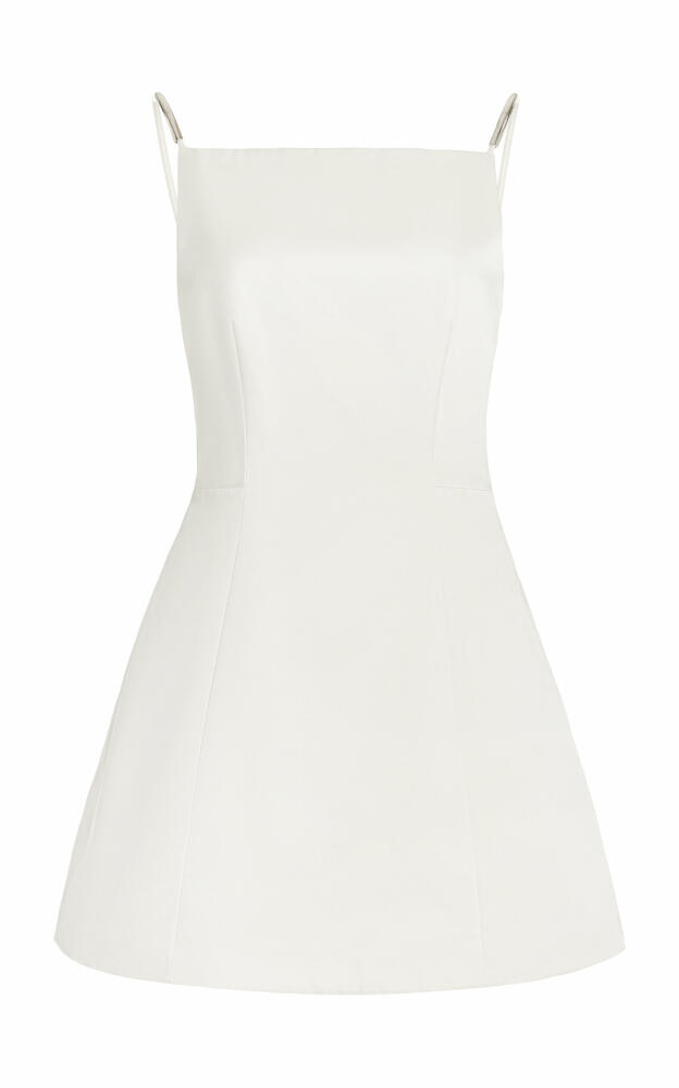 Brandon Maxwell - Exclusive The Lexi Silk Bubble Mini Dress - White Cover