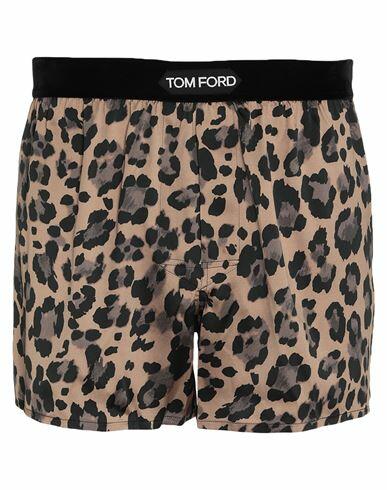 Tom Ford Man Boxer Light brown Silk, Elastane Cover