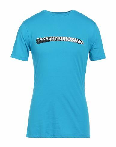 Takeshy Kurosawa Man T-shirt Azure Cotton Cover