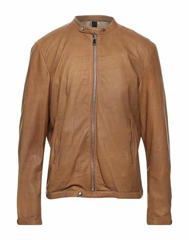 Vintage De Luxe Man Jacket Camel Soft Leather Cover