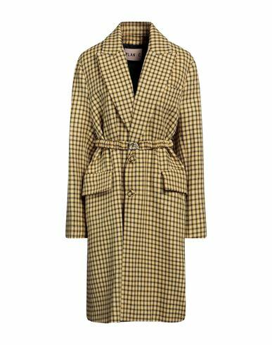 Plan C Woman Coat Yellow Wool Cover