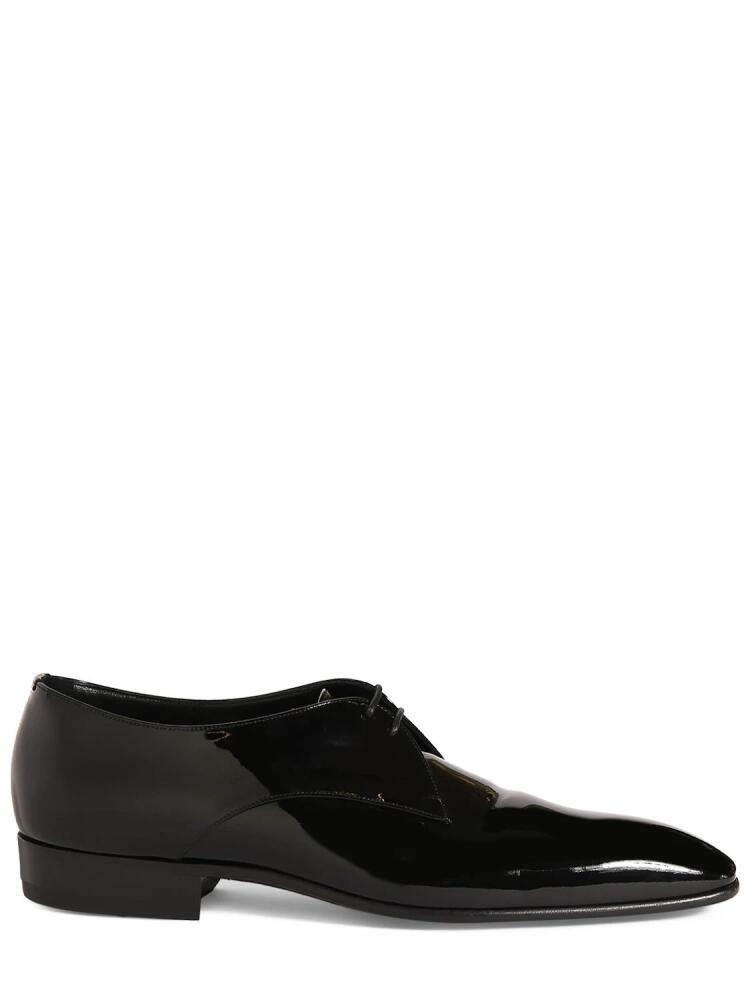 SAINT LAURENT Gabriel 20 Shiny Leather Derby Shoes Cover