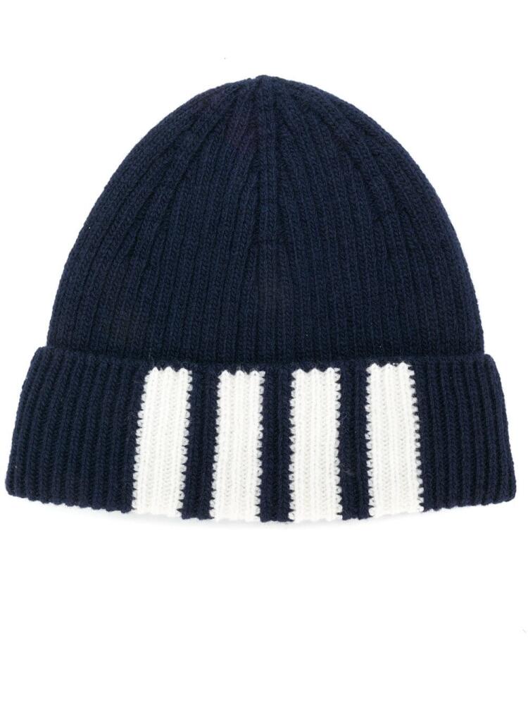 Thom Browne striped beanie - Blue Cover