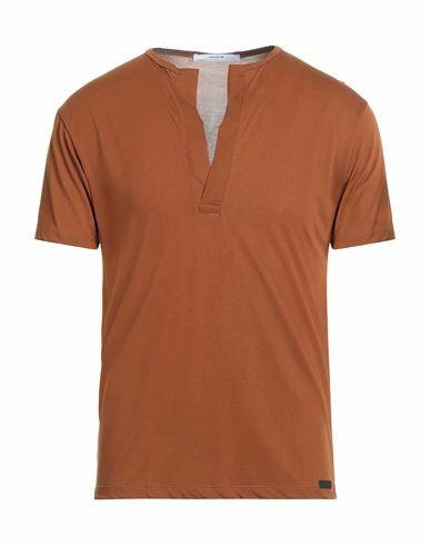 Takeshy Kurosawa Man T-shirt Brown Modal, Polyester Cover