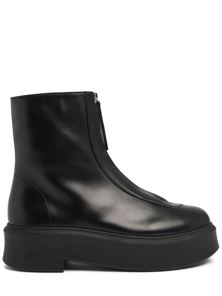 THE ROW 50mm Zipped Leather Ankle Boots Cover