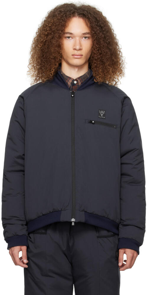 South2 West8 Navy Insulator R.C. Bomber Jacket Cover