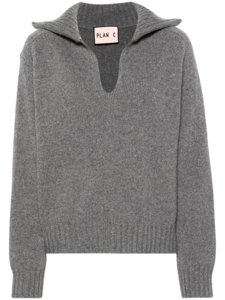 Plan C mélange sweater - Grey Cover