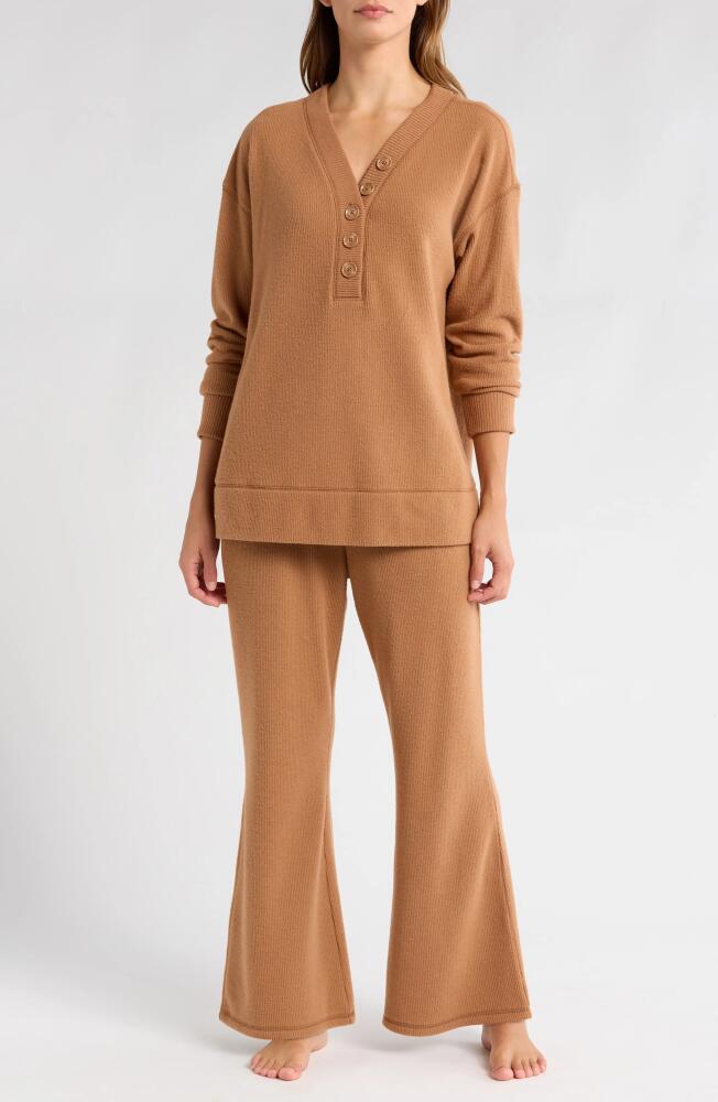 Nordstrom Thermal Pajamas in Tan Thrush Cover