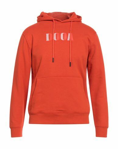 Dooa Man Sweatshirt Orange Cotton, Polyester Cover