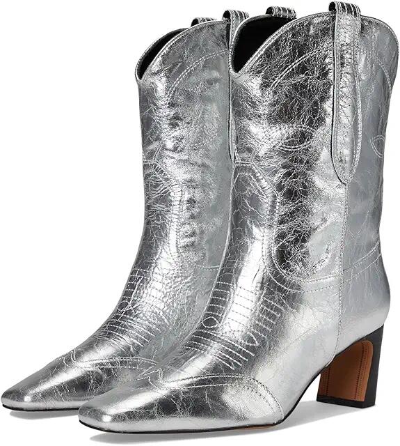 Steve Madden Josefine (Silver Leather) Women's Boots Cover