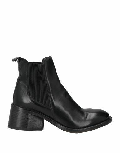 Moma Woman Ankle boots Black Leather Cover