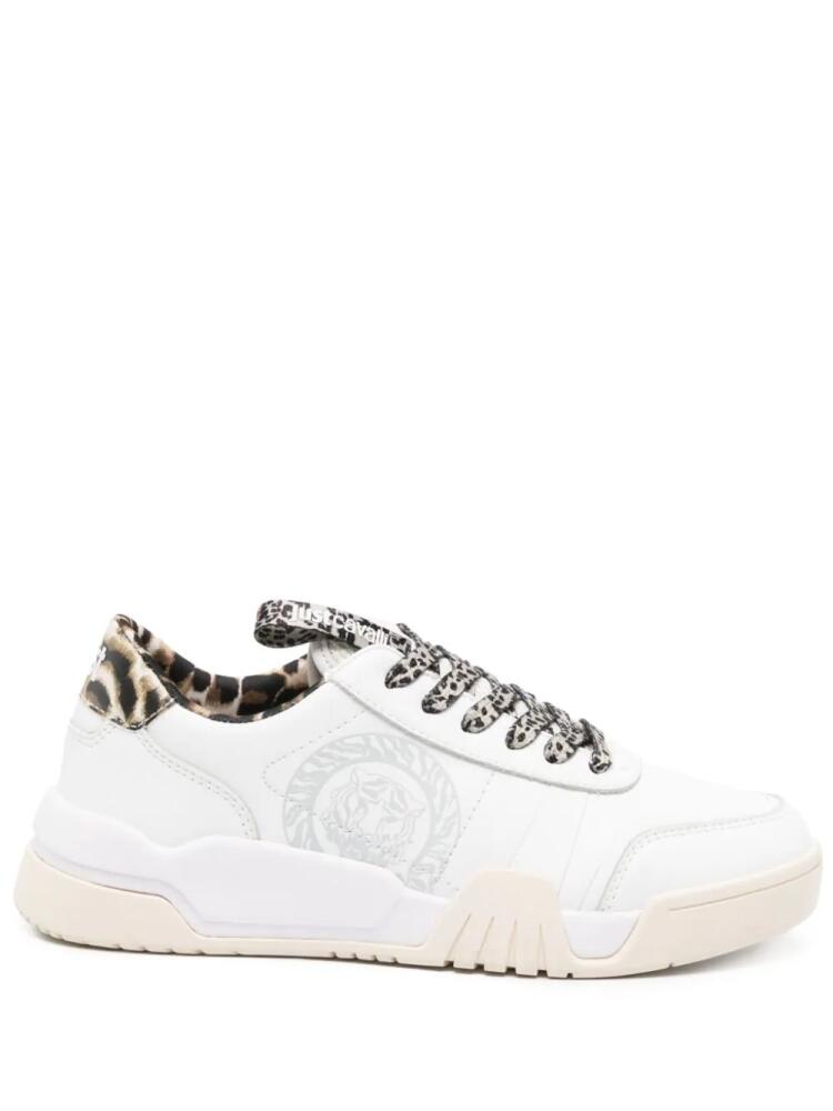 Just Cavalli Tiger Head-motif low-top sneakers - White Cover