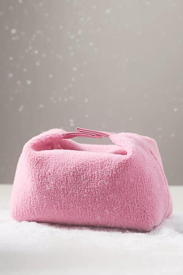 Anthropologie Sherpa Top-Snap Cosmetic Bag Cover