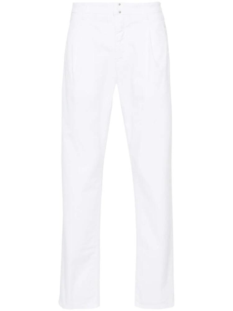 Incotex mid-waist tapered trousers - White Cover