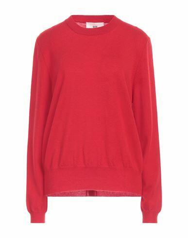 Solotre Woman Sweater Red Wool Cover