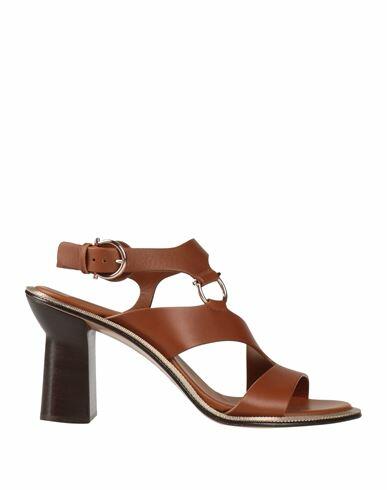 Ferragamo Woman Sandals Brown Leather Cover