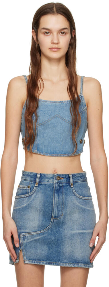 DRAE Blue Spaghetti Strap Denim Camisole Cover