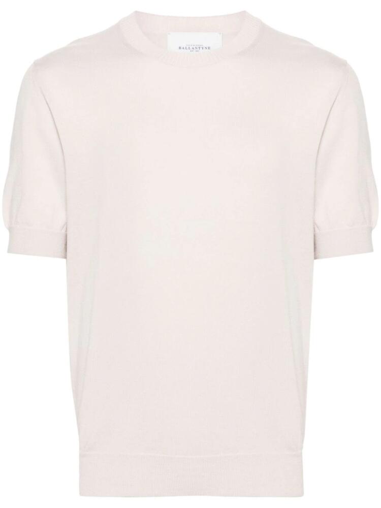 Ballantyne crew-neck short-sleeve jumper - Neutrals Cover