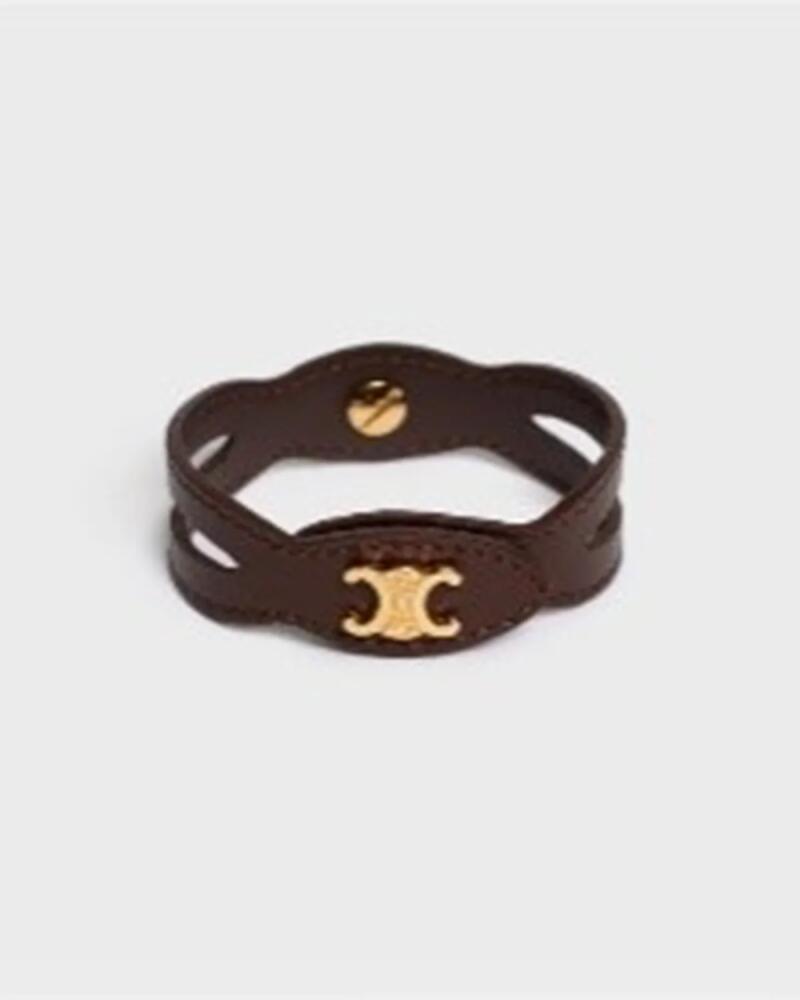 Celine Brass & Leather Bracelet Cover