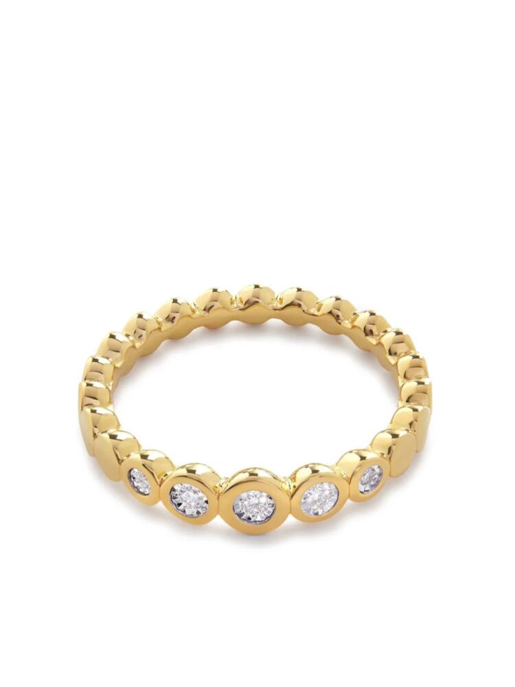 Monica Vinader Graduated half eternity ring - Gold Cover