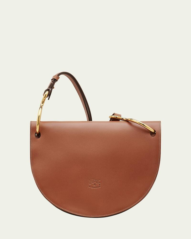 Il Bisonte Consuelo Brushed Leather Flap Shoulder Bag Cover