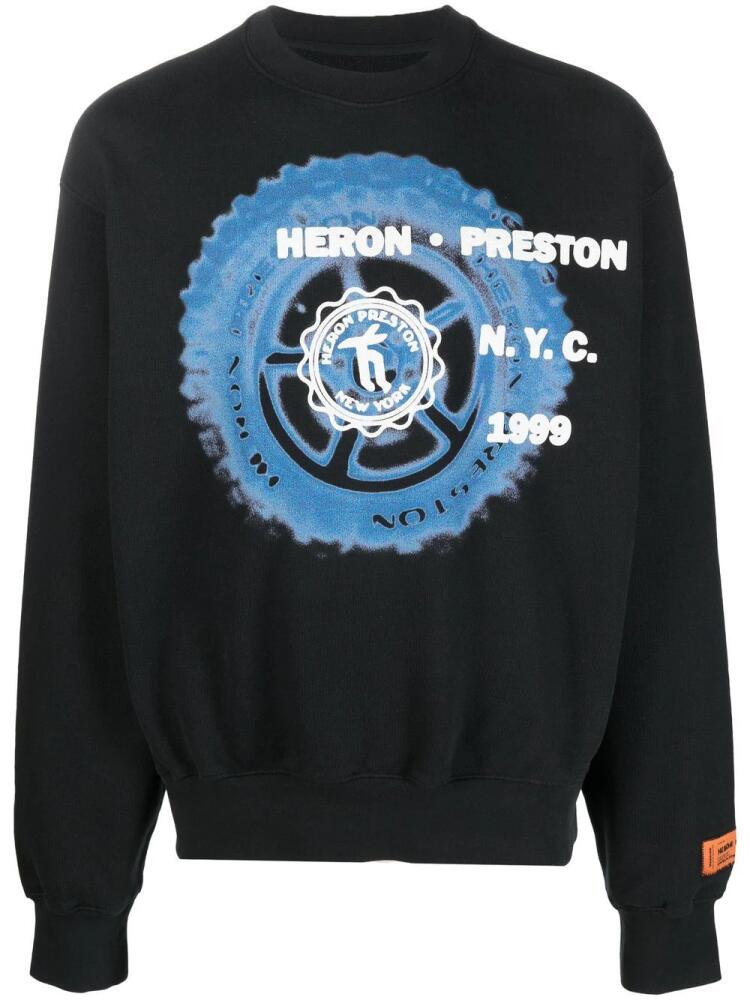 Heron Preston off road print sweatshirt - Black Cover