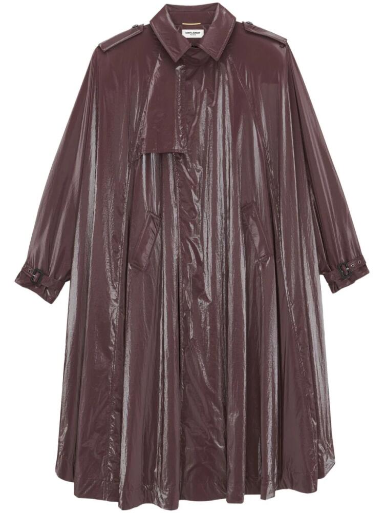 Saint Laurent flared trench coat Cover