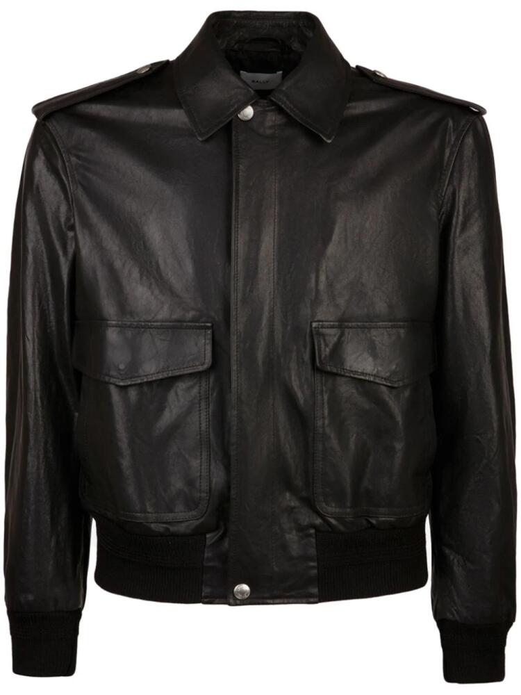 Bally leather bomber jacket - Black Cover