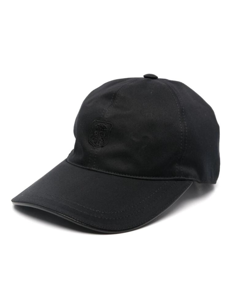 Corneliani embroidered-logo cap - Black Cover