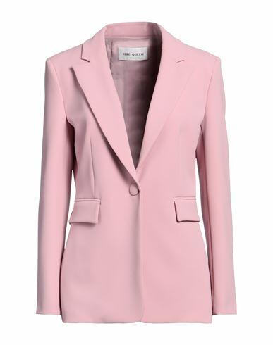 Rebel Queen Woman Blazer Pink Polyester, Elastane Cover