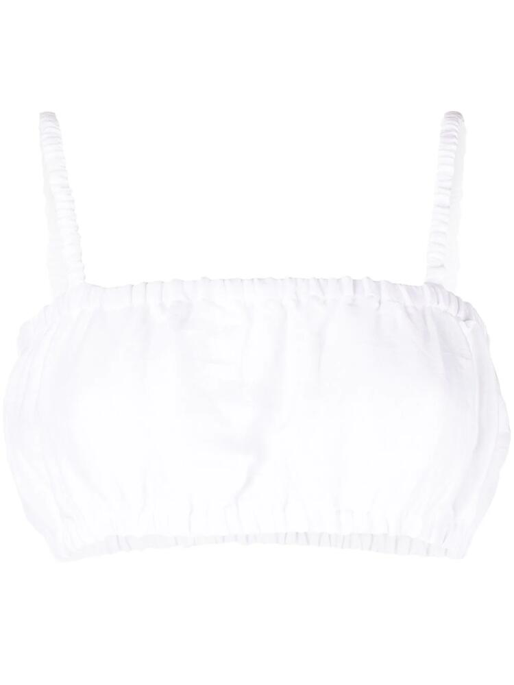 Faithfull the Brand Modie cropped top - White Cover