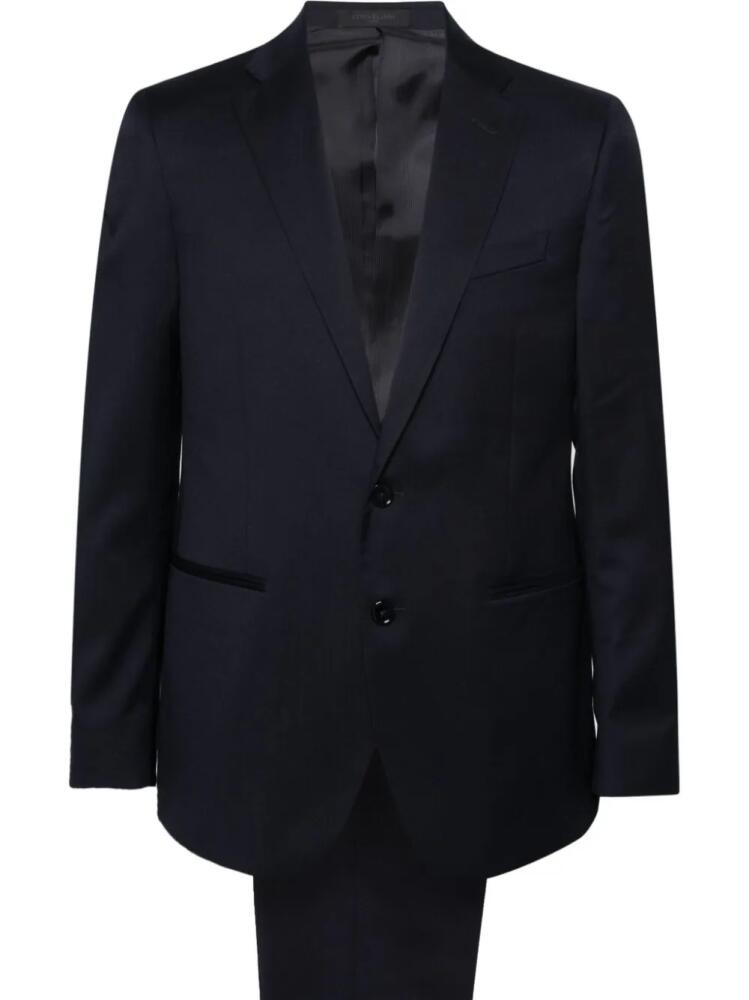 Corneliani single-breasted wool suit - Blue Cover