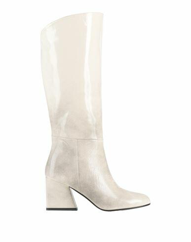 Marc Ellis Woman Boot Ivory Leather Cover