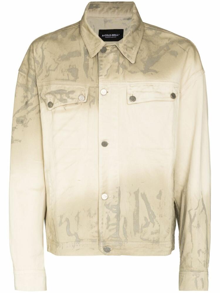 A-COLD-WALL* Corrosion denim jacket - Neutrals Cover