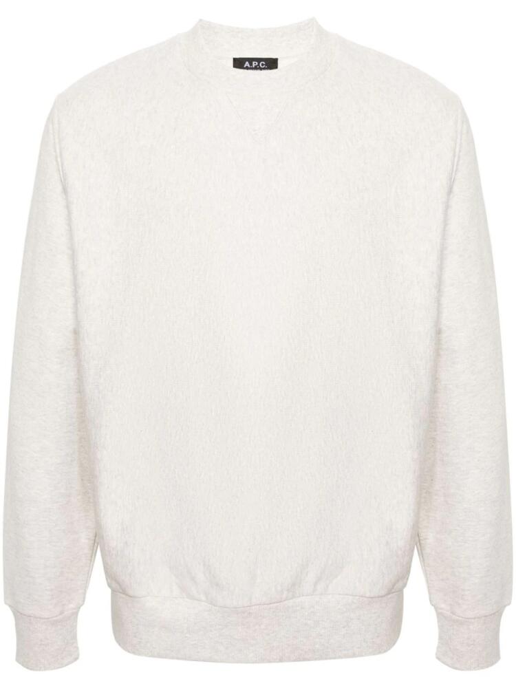 A.P.C. Michael cotton sweatshirt - Neutrals Cover