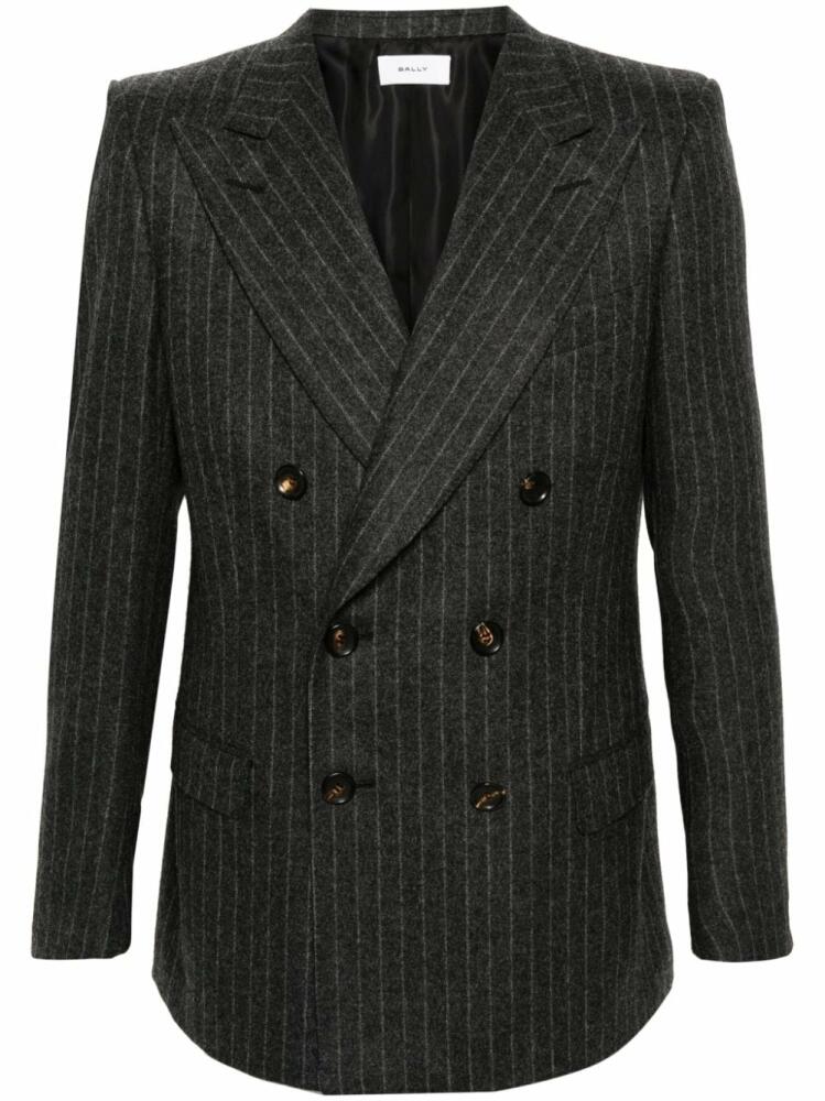 Bally pinstriped wool blazer - Grey Cover