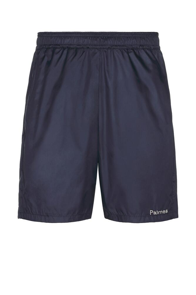 Palmes Middle Shorts in Blue Cover