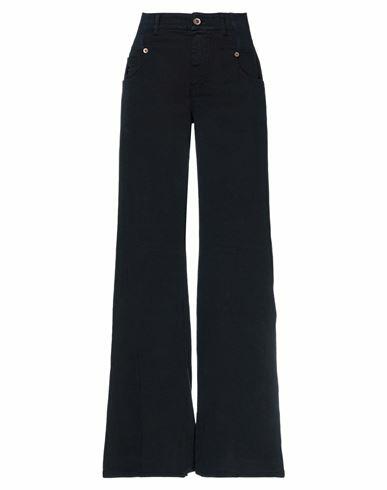 Avantgar Denim By European Culture Woman Pants Midnight blue Cotton, Polyester, Elastane Cover