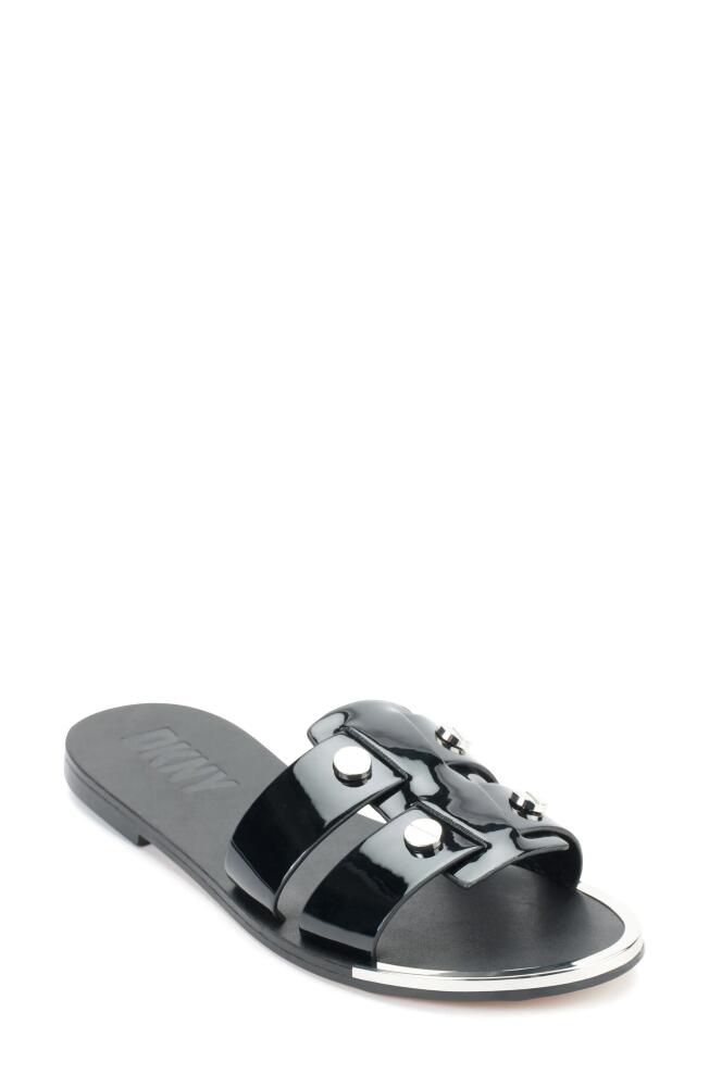 DKNY Glynn Studded Slide Sandal in Black Cover